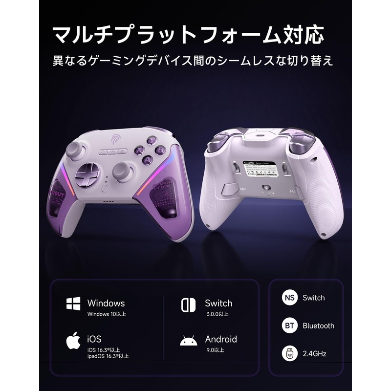EasySMX D10 PC Controller, Charging Dock, Wireless Gamepad, Game Controller