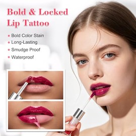 Tinte de labios, despegable de doble extremo, tinte labial impermeable 2 en 1 de larga duración, brillo labial mate y brillo, a prueba de transferenci