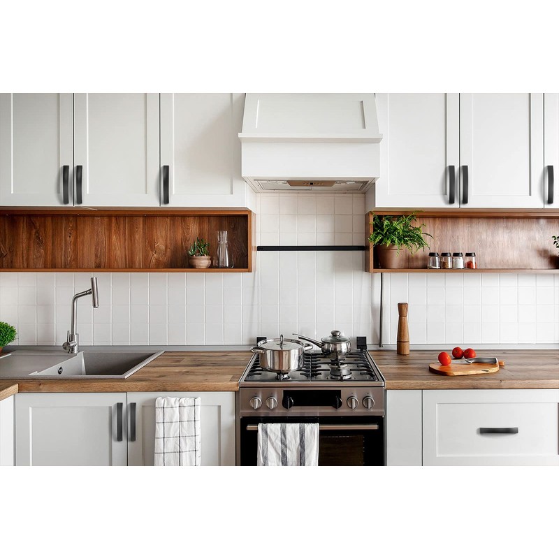 FURNIWARE 5 Pack Cabinet Handles, Hardware Drawer Pulls, Aluminum Kitchen