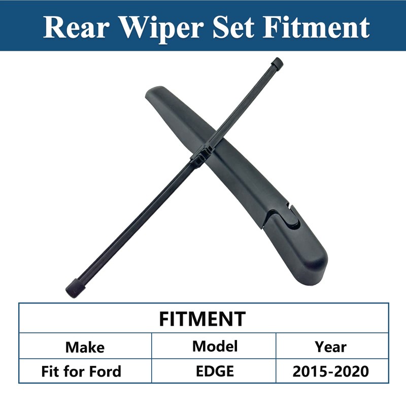 Rear Windshield Wipers Blade Arm Set for Ford EDGE 2015-2020