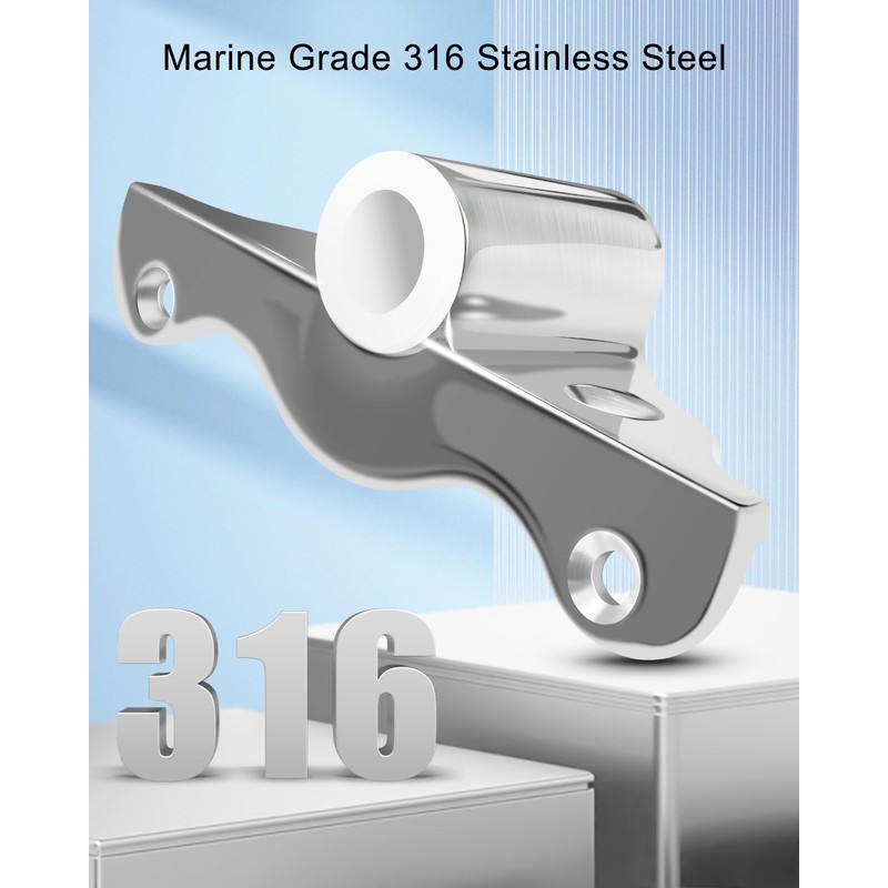 HZSIFU 2PCS Row Lock Oarlock Socket for 1/2” Shank Angle