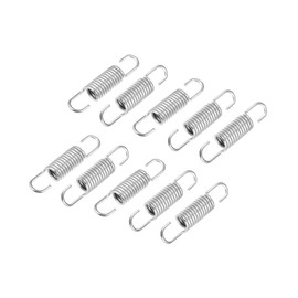 Motoforti 10pcs 6cm Length Silver Tone Motorcycle Brake Pedal Return Spring Long-lasting