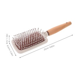 IWOWHERO Full Massage Scratcher Scalp Massage Comb Wooden Hair Brush for Women Men Kids Detangle Frizz