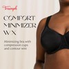 Triumph Womens Comfort Minimizer W X Bra, Black, 34DD UK