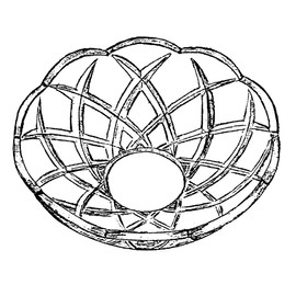 Crystal Light Bowl Diameter 100 mm Height 34 mm Crystal Clear Bobèche 30% PbO Crystal Bowl Including Hanging Hanger (Silver Colour)