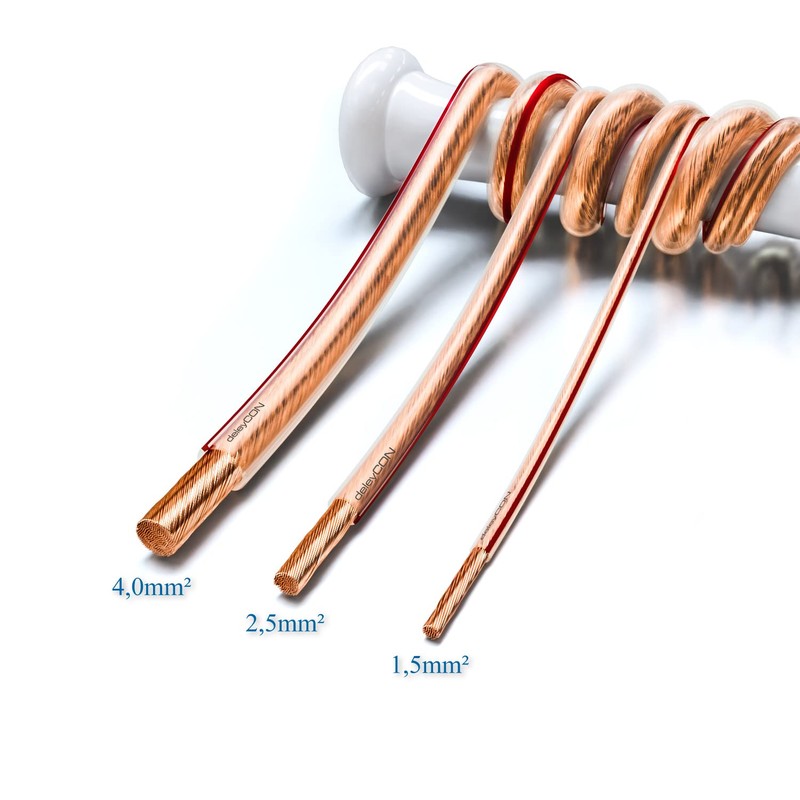 deleyCON 10 m Speaker Cable 2 x 1.5 mm² Pure