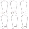 Beebeecraft 10Pcs 925 Sterling Silver Kidney Earring Hooks 20x9.5mm Long