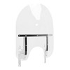 HECASA 29" x 22" Motorcycle Windshield Clear Windscreen Compatible With