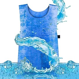 TBRFP TBRFP Ice Cooling Vest for Men Women,Reusable Adjustable Cold Vest Fabric Sport Cool Vest Body Ice Vest for Cycling,Running Outdoor Sports Cool Vest in Hot Weather