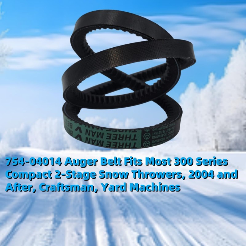 QMTCYXGS 754-04014 954-04014 Snowblower Auger Drive Belt Fits 2-Stage Snow