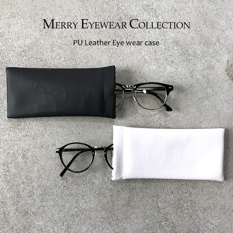 Garment PU Leather Glasses Case, Sunglasses Case, Dedicated Case, Red
