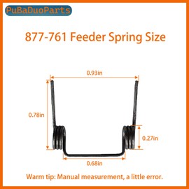 15-Pack 877-761 Feeder Springs for Hitachi & Metabo HPT Coil Roofing Nailers NV45AB2, NV45AB, NV50A1, NV50AP2,NV50AP,NV45AE, NV50AP2 Framing Nailers