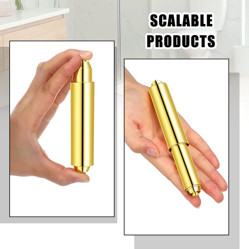 Shappy 4 Pcs Universal Toilet Paper Holder Replacement Rod Spring