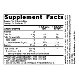 Nordic Naturals Omega-3 Para Niños 30 Gomitas Sabor Mandarina