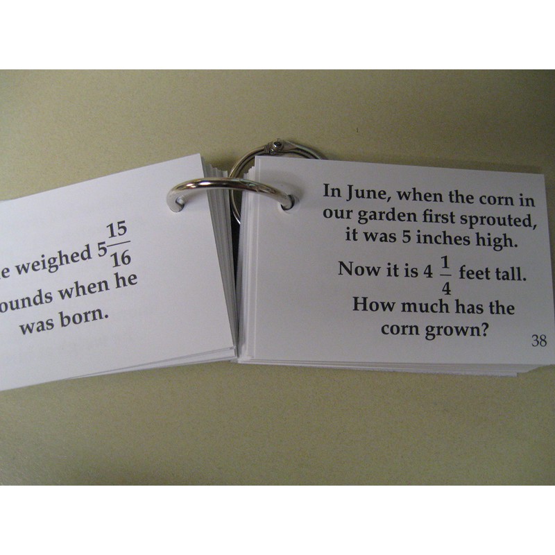 FLASH CARDS - Math Navigator Study Cards Operations with Fractions: