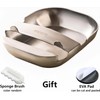 304 Stainless Steel Spoon Rest, Self-Standing Ladle Holder