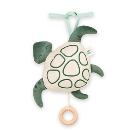 hauck Baby Musical Box Cuddle N Sleep Hanging Cuddly Toy with Removable Musical Mechanism Brahms' Lullaby Good Evening Good Night Approx. 2 Minutes Playing Time (Turtle)