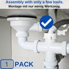 Replacement Undermount for Sink Drain Fitting for 1 1/4 Inch