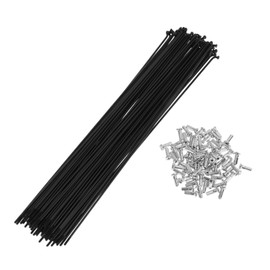 TUCKBOLD 72 Set 14G Bicycle Spoke 255mm Bike Wheel Spoke Carbon Steel Black