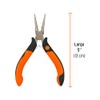 Truper PM-PR4, Pinza de punta redonda 5, mango comfort grip