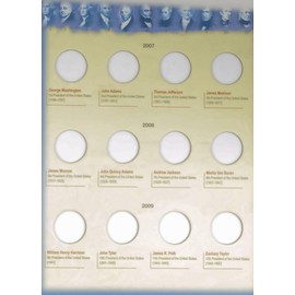 Whitman U.S. Presidential Dollar 2007– 2016 Collector’s Archive Two-Panel Type Set #2218