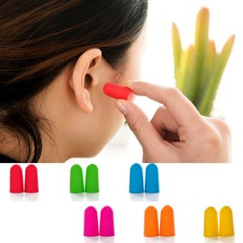 Noise-Cancelling Sponge Earplugs with Case - For Study, Work & Sound Reduction Noise-Cancelling Earplugs + Case (Random Color) 30ea