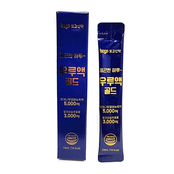Bogo Shinyak Uru Liquid Gold 10ml Hovenia Tree Milk Thistle Fatigue Relief / 보고신약 우루액 골드 10ml 헛개나무 밀크씨슬 피로회복제
