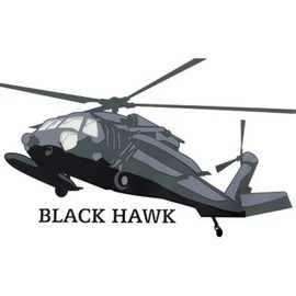 U.S. Army Black Hawk Helicopter Clear Decal