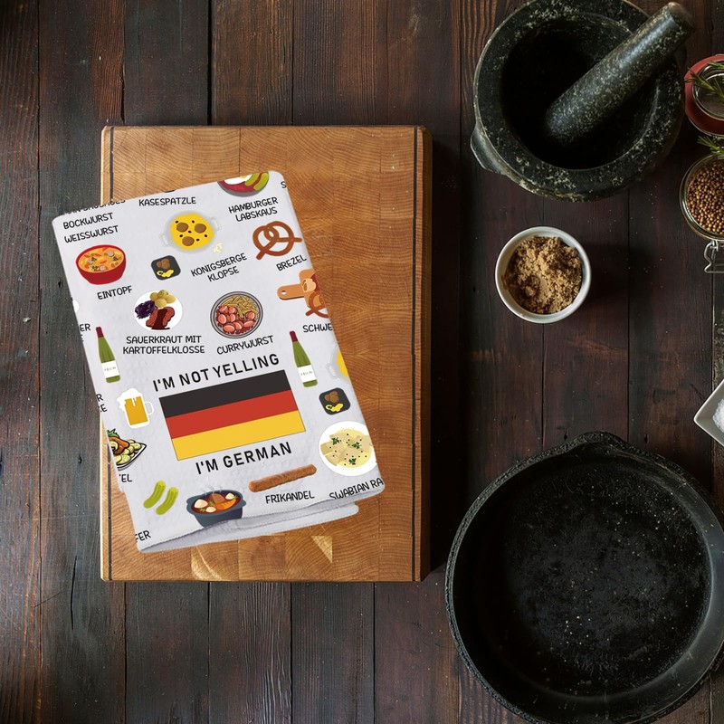 Germany Country Map Europe Cuisine Lover Kitchen Towel Mom Dad