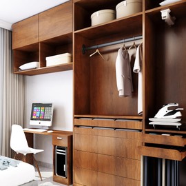 YENHOME 24"x200" Faux Wood Contact Paper Wood Grain Contact Paper Peel and Stick Walnut Contact Paper for Cabinets Countertop Cover Wood Peel and Stick Wallpaper Wood Vinyl Wrap for Kitchen Furniture