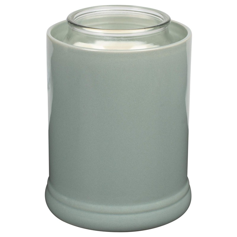 Elanze Designs Solid Color Ceramic Stoneware Electric Jar Candle Warmer