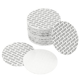 PATIKIL 81.5mm/3.21" Foam Lid Liner, 100 Pack PS Foam Resistant Tamper Pressure Sensitive Seal for Bottle Cap Liners Seals