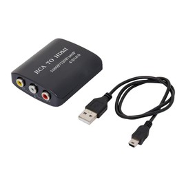 AINEX RCA to HDMI Converter, 1080p/720p/480p 60Hz 4:3/16:9 RCA to HDMI Converter, Support Aspect Ratio & Resolution Switching