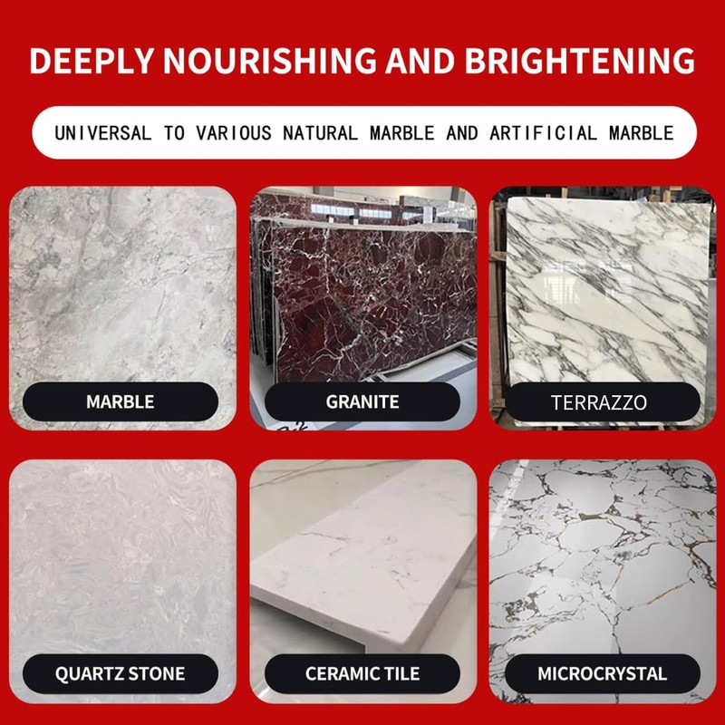 Bmkousg Marble Care Polishing,Mirror Brightening Treatment,Crystal Plating Maintenance,Marble Crystallization Slurry-1