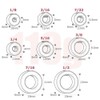 8Pcs Drill Bit Depth Stop Collar Set, Drill Depth Stop