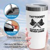 Flairy Land Tattoo Artist White Tumbler 20oz - my letter