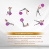 GLOW Exercise Gym Ball – Purple Fitness Yoga Swiss Ball
