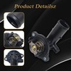 NLQR 330424 323056 Thermostat Housing Assembly Compatible with Maserati Ghibli