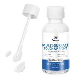 White Paint Multi Surface Semi-Gloss White Touch Up Paint Repair for Metal,Wall,Door,Cabinets,Wood,Furniture, Appliance,Metal, Acrylic Touch Up Paint Pen, Enamel 30ML