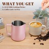 Amrules Milk Frothing Pitcher, 12 oz Milk Frother Cup with