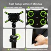 Portable Projection Screen with Single-Support Tripod Stand, Indoor and Outdoor