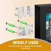 SATUY 8 Pcs Flush Mount Bracket, Stainless Steel Interlocking Hanging