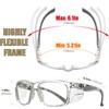HTS HUNTERSKY E60 Anti-Fog Crystal Frame Safety Glasses with Side