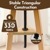 conda Adjustable Height Wooden Drafting Stool 19" to 26", Beech
