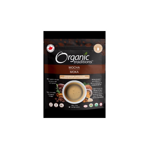 Organic Traditions Mocha 5 Mushroom Coffee Blend - 100g