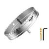 Mollom (7-1/8''|181mm) Heavy Duty Carbide Hole Saw with 2 Pilot