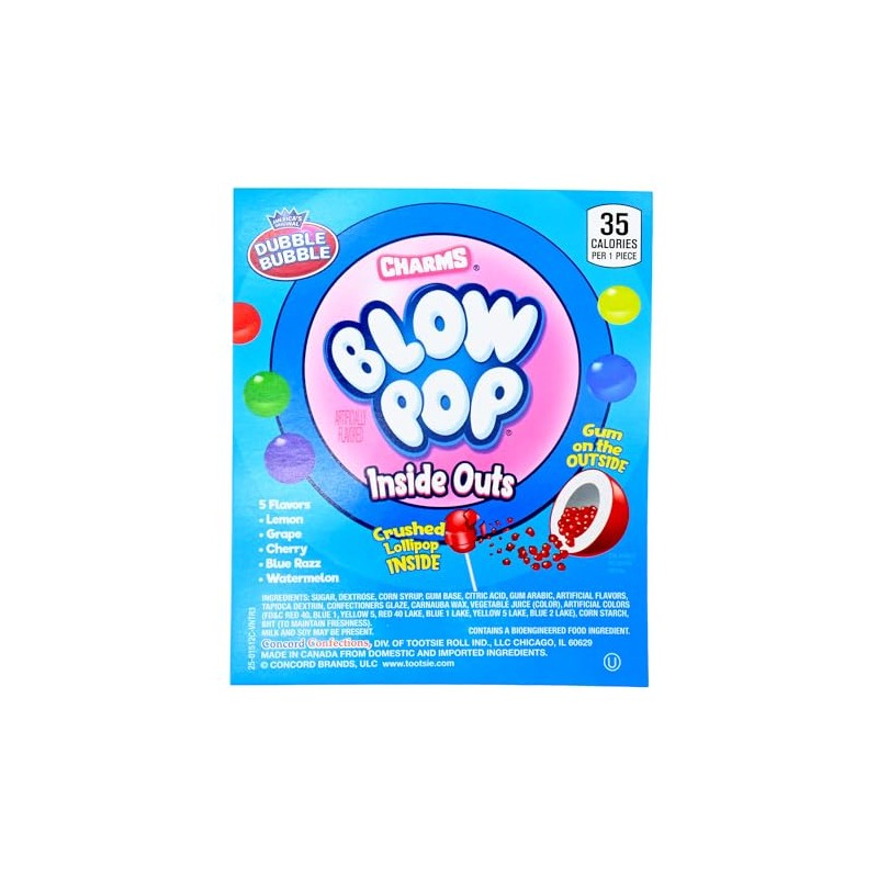 Candy Retailer Blow Pop Filled Gumballs 1 Pound