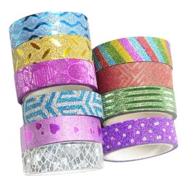 Glitter Washi Cinta De Enmascarar Decoración De Diy
