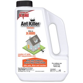 Revenge Ant Killer Granules, 4 lbs. Ready-to-Use Fast Acting Perimeter Treatment for Home Kills Ants, Fleas & Roaches