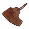 TOURBON Leaher Axe Head Sheath Protect Cover with Leather Adjustable